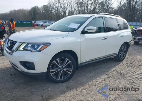 2017 Nissan Pathfinder Platinum z USA, uszkodzony, nr VIN 5N1DR2MN1HC650213